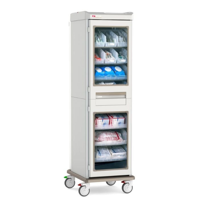 Gabinete de insumos médicos Starsys® diseñado para almacenamiento seguro, organizado y de alta capacidad en entornos hospitalarios.