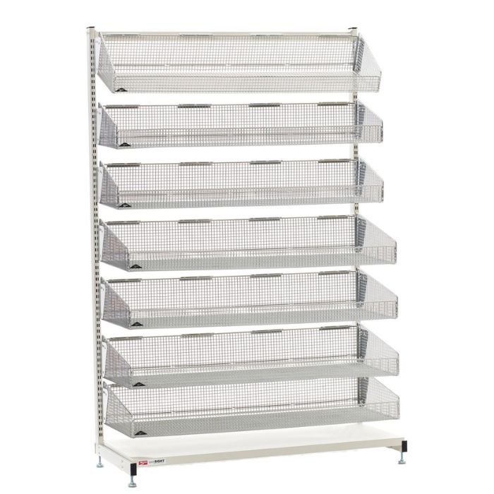 carro con canastillas qwiksight® basket supply | marca metro