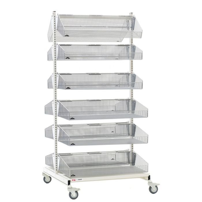 carro con canastillas qwiksight® basket supply | marca metro