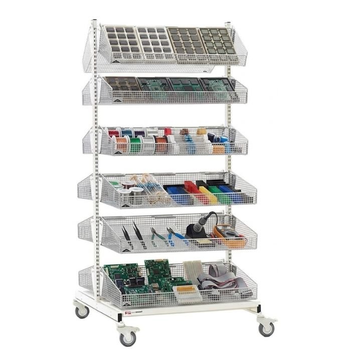 carro con canastillas qwiksight® basket supply | marca metro