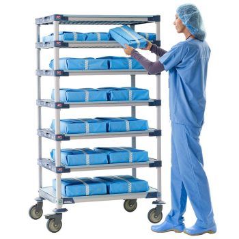 estantes de polimero metro max 4 material quirurgico