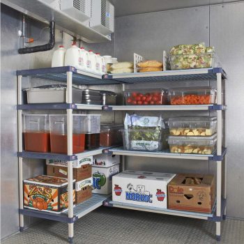 estantes de polimero metro max 4 ta en camaras de refrigeracion