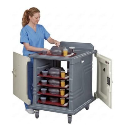 Carro aislado para alimentos doble acceso 10 bandejas | Marca Cambro | MDC1520S10D