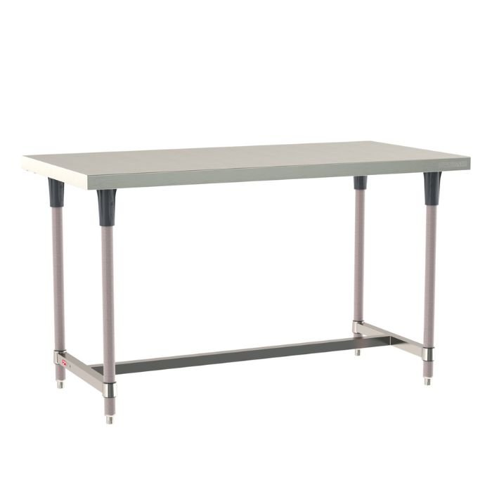 mesa de trabajo de acero inoxidable tableworx | marca metro | estructura en i