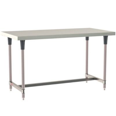 Mesa de trabajo de acero inoxidable TableWorx diseñada para entornos clínicos, industriales, gastronómicos y de laboratorio que requieren superficies rígidas, resistentes a la corrosión y fáciles de limpiar.