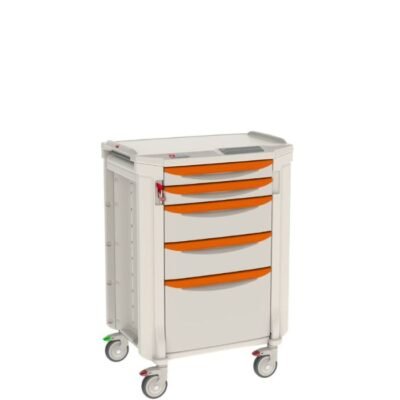Carro médico de uso general diseñado para ofrecer organización eficiente, movilidad fluida y durabilidad sanitaria en entornos clínicos, hospitalarios y de atención médica especializada.